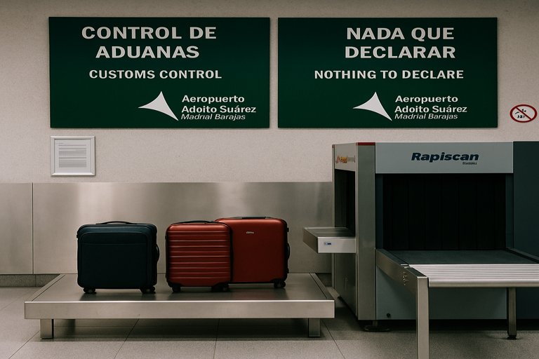 En el Aeropuerto de Barajas, dos mujeres fueron detenidas con más de 1,000,000 de euros en efectivo en su equipaje